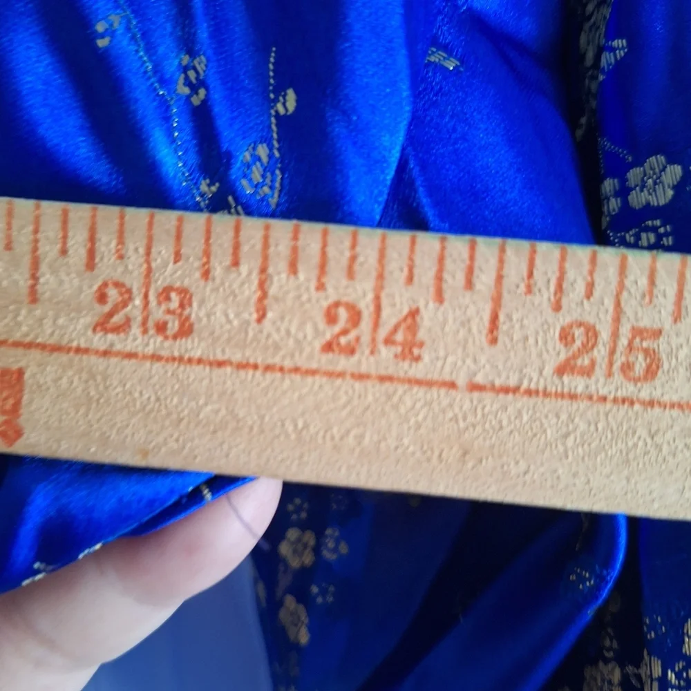 Blue Floral Kimono Robe